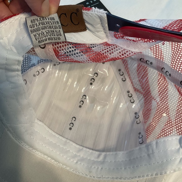 Cotton Brushed USA Flag Embroidered Baseball Cap - Picture 6 of 7